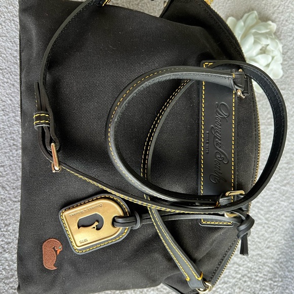 Dooney & Bourke Black Canvas Handbag - Picture 3 of 10